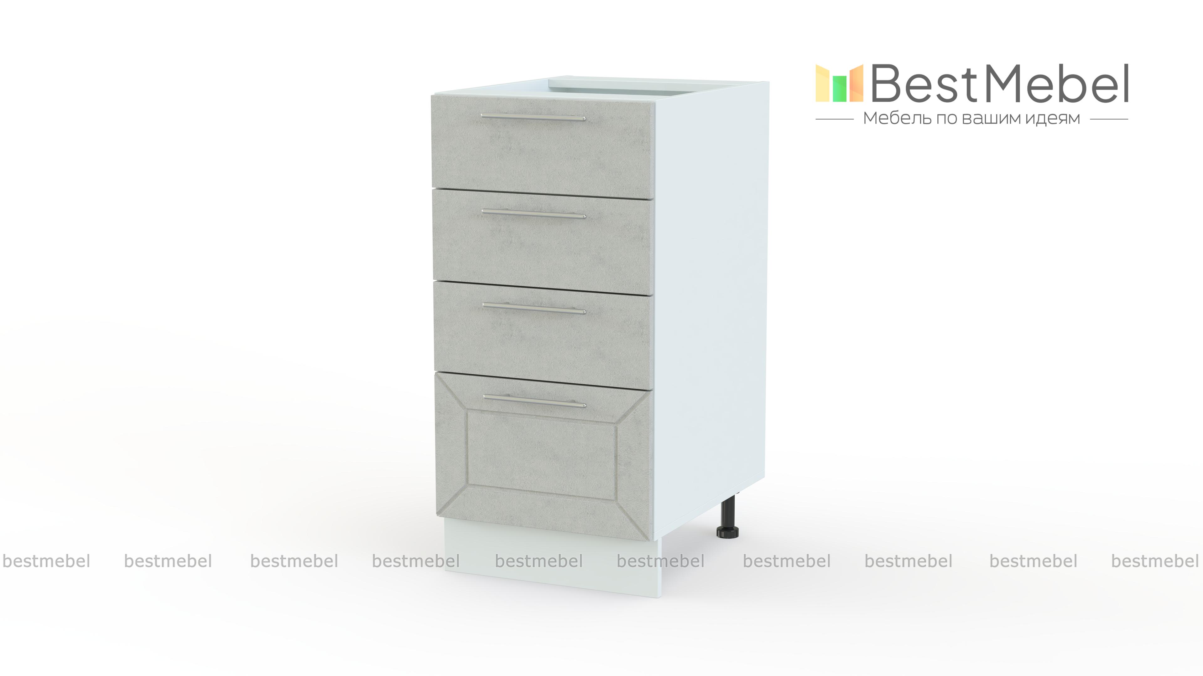 Шкаф нижний с 4-мя ящиками Тетчер BMS - Фото