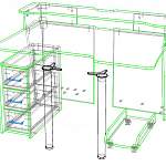 Схема сборки Компьютерный стол Софт 3 BMS