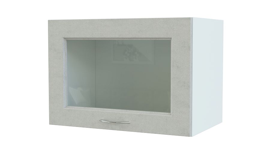 Шкаф верхний высокий Гарда горизонтальный стекло BMS - Фото