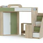 Кровать-чердак со шкафом и столом Фимо 2 BMS - Фото 6