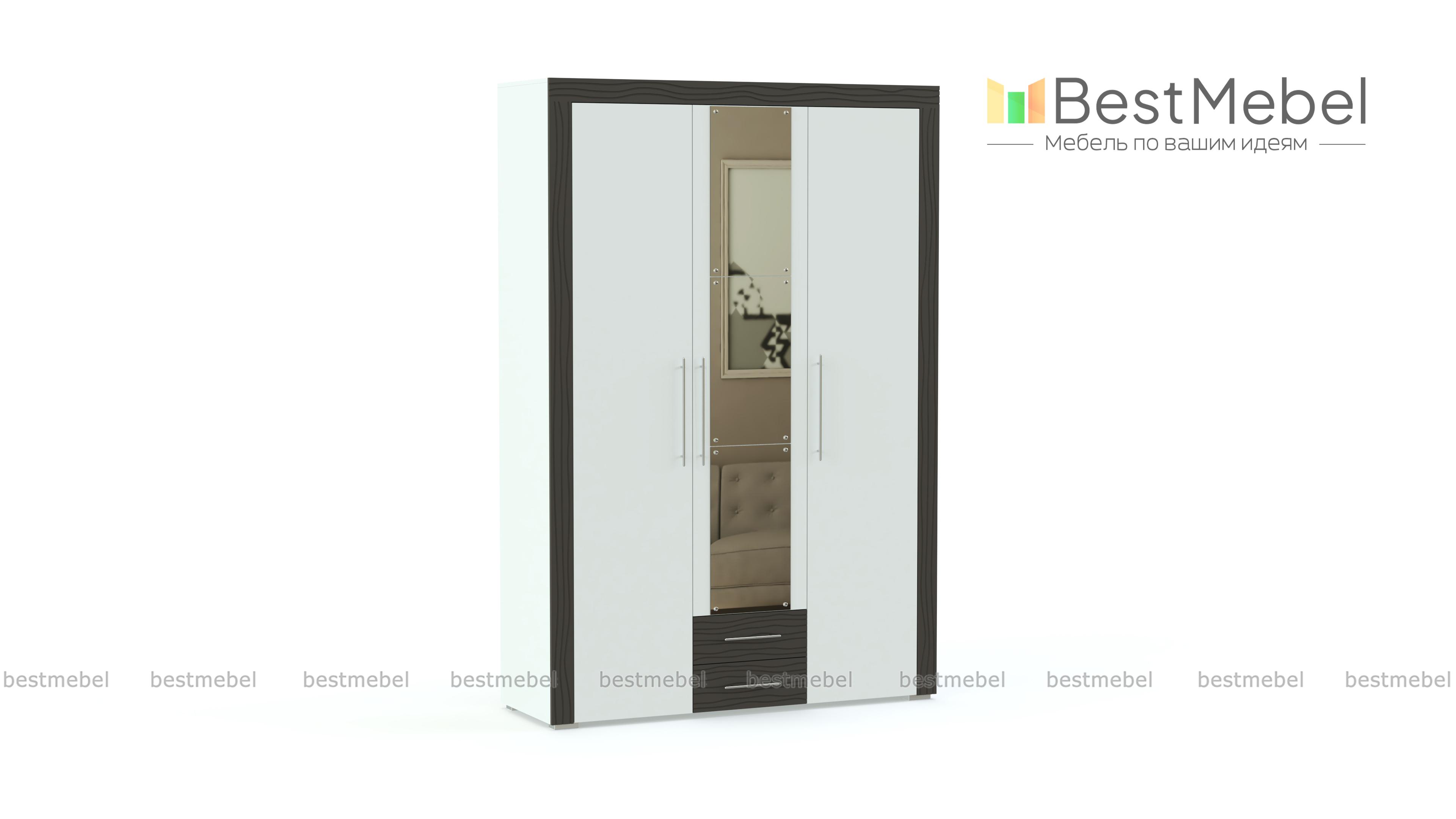 Шкаф распашной Азалия 4-4805 BMS - Фото