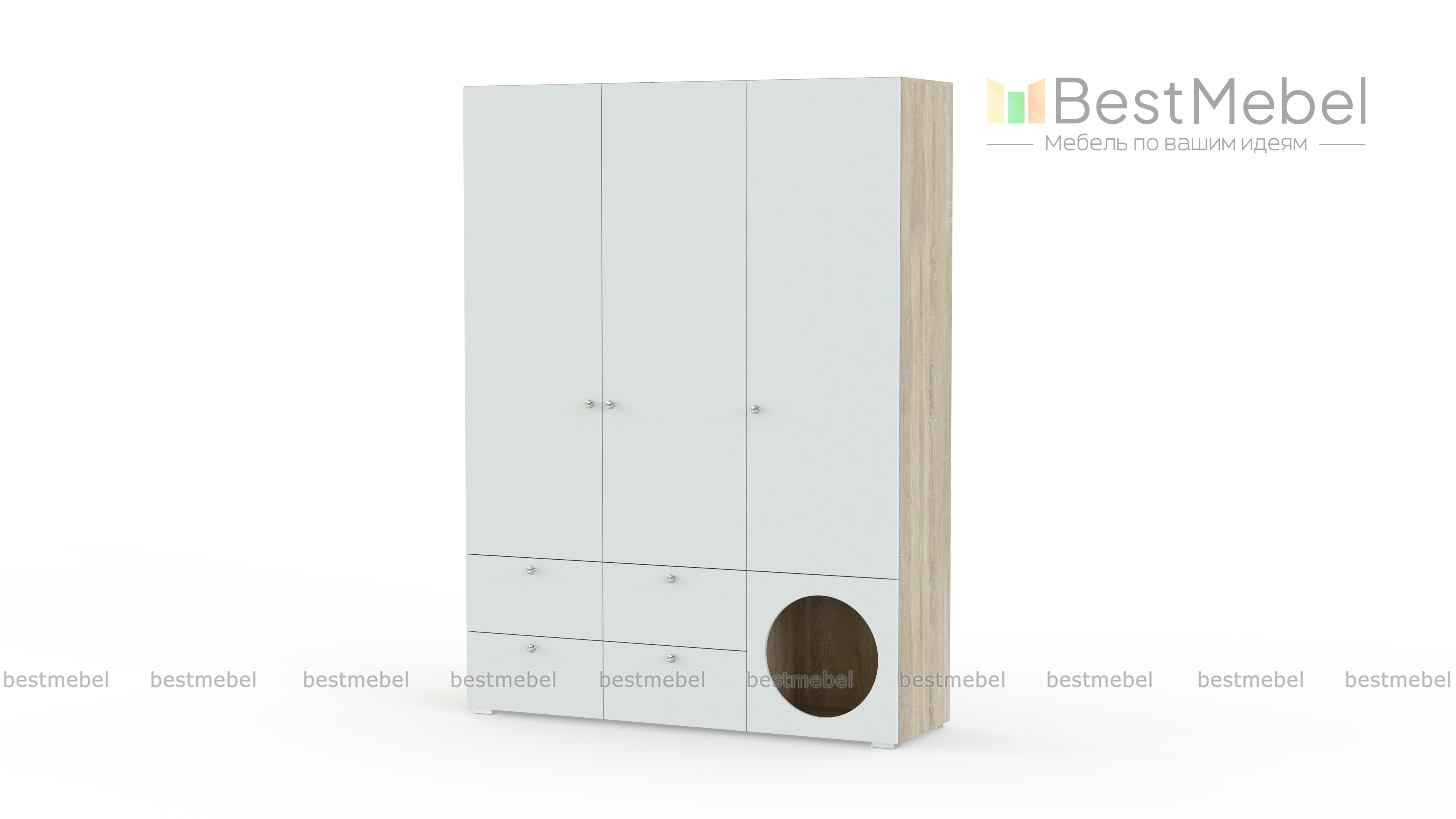 Шкаф распашной Авелин 4 BMS