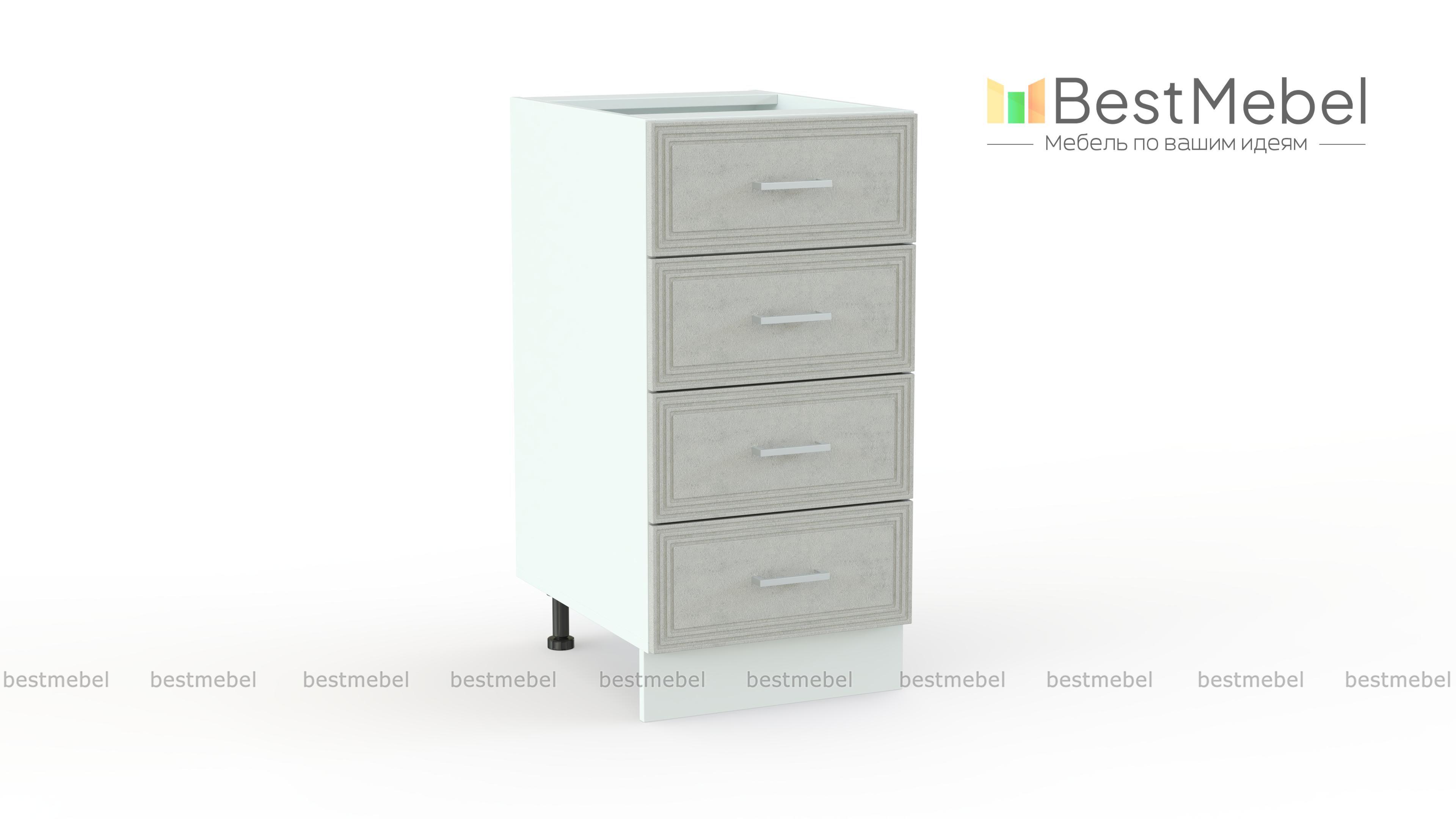 Шкаф нижний с 4-мя ящиками Ника BMS - Фото