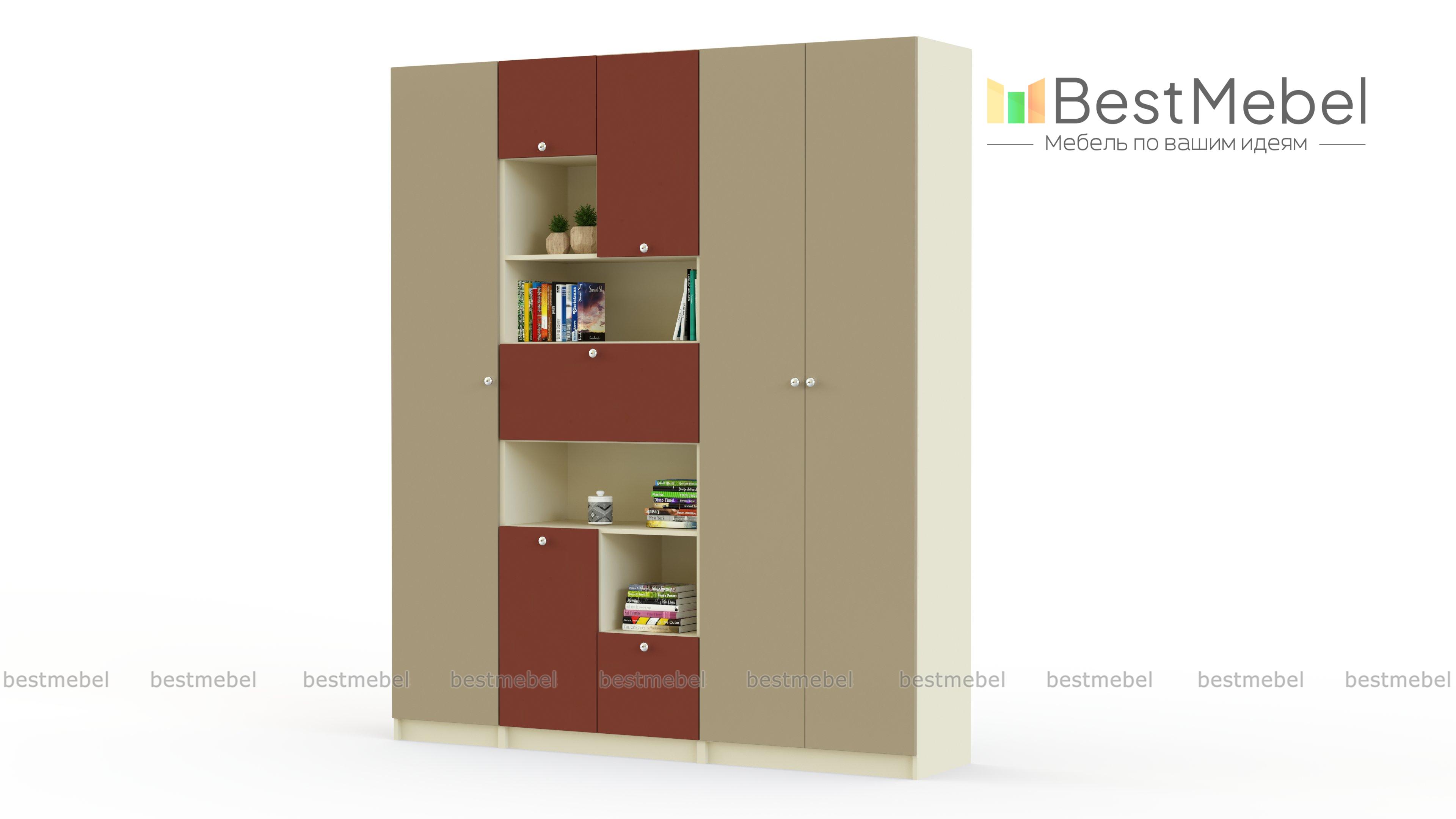 Шкаф-стеллаж Шелби-5 BMS - Фото