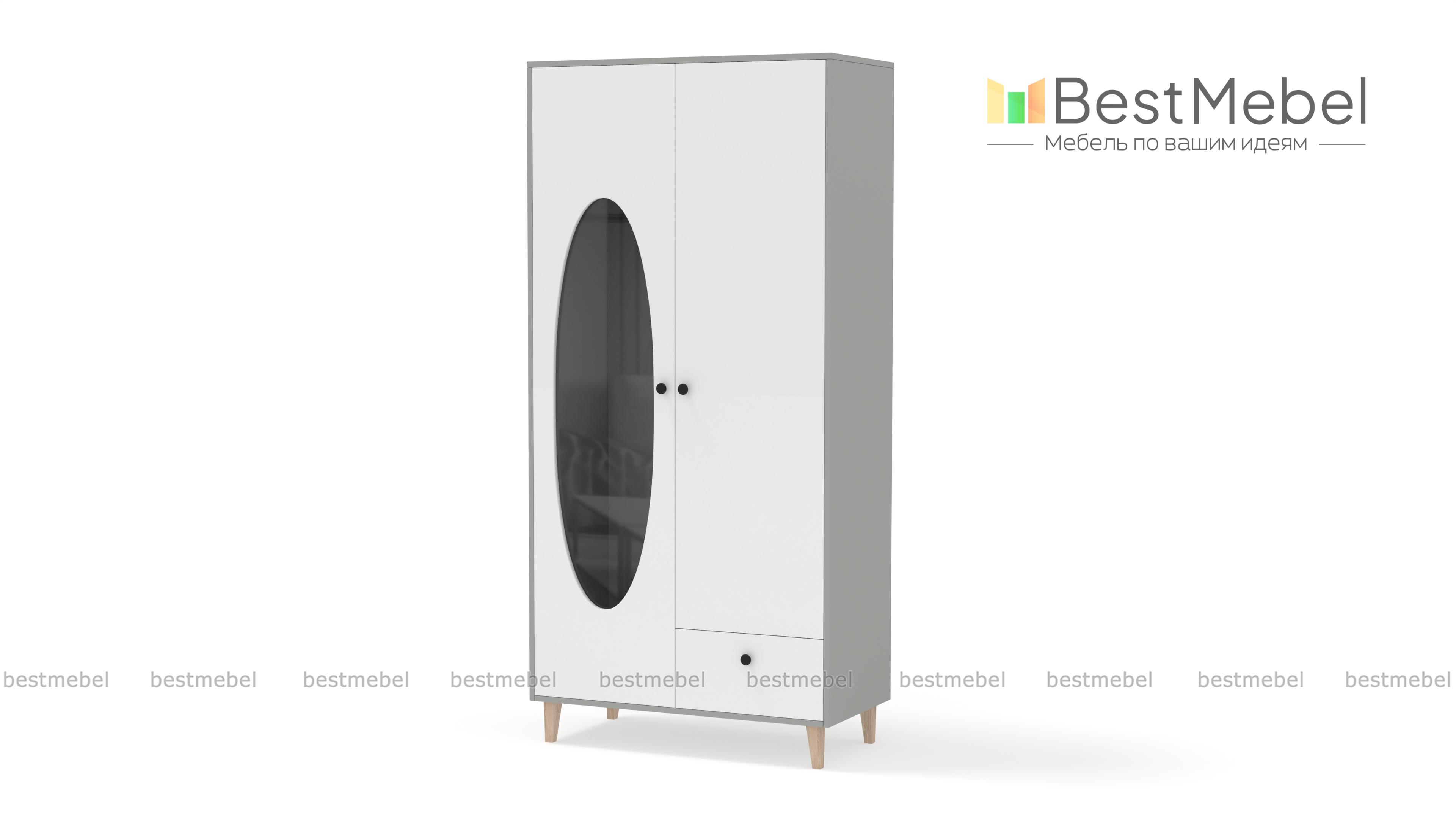 Шкаф распашной Брукс 1 BMS - Фото