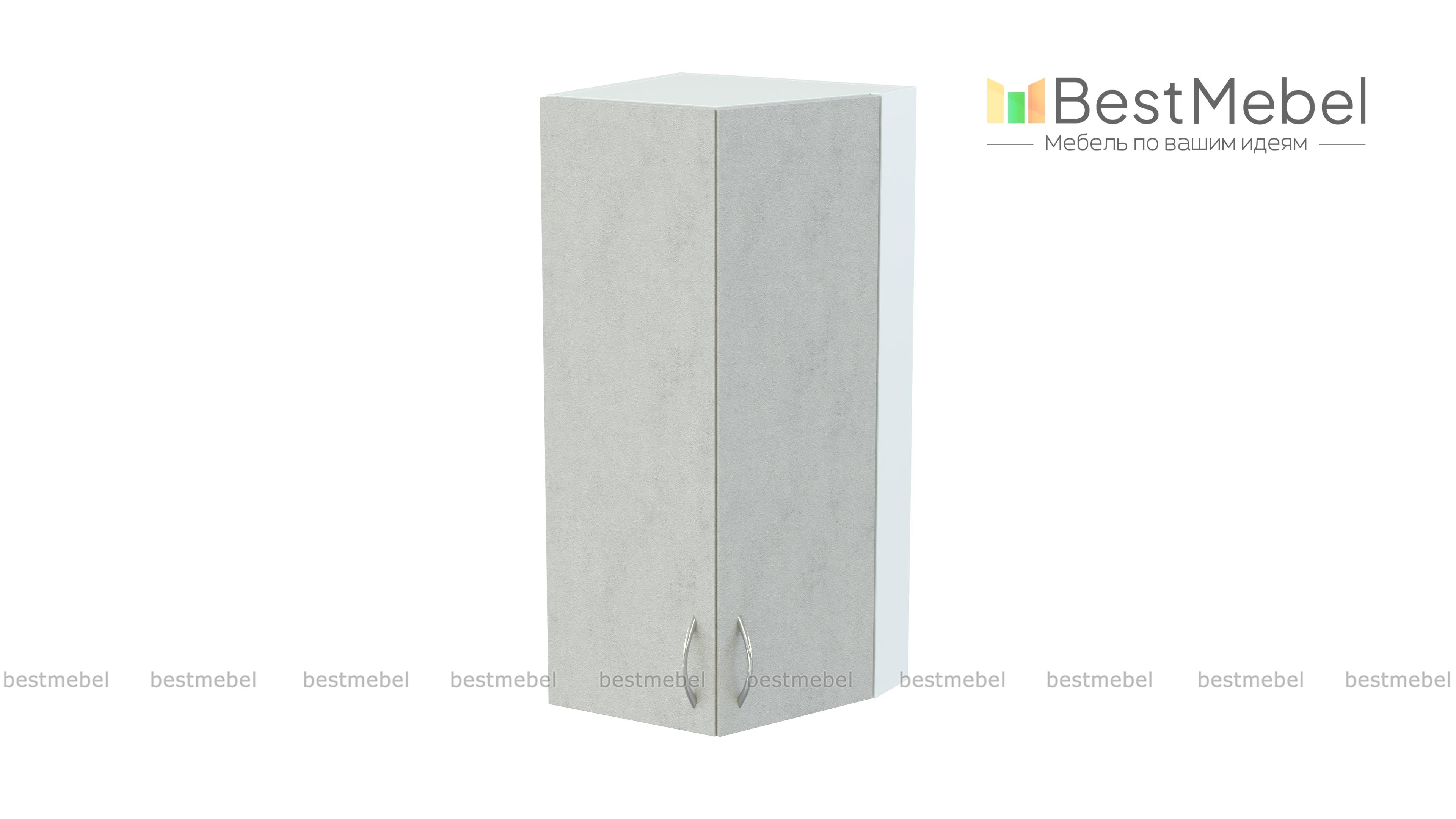 Шкаф верхний высокий Гарда торцевой угловой  BMS - Фото