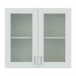 Шкаф навесной 2 двери со стеклом Изабелла BMS - Фото 2