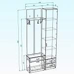 Схема сборки Прихожая Бостон 6 BMS