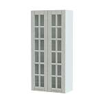 Полупенал навесной 2 двери со стеклом Палермо BMS - Фото 7