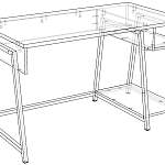 Стол компьютерный Монти 4 BMS