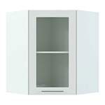 Шкаф верхний угловой со стеклом 550 Капля BMS - Фото 1