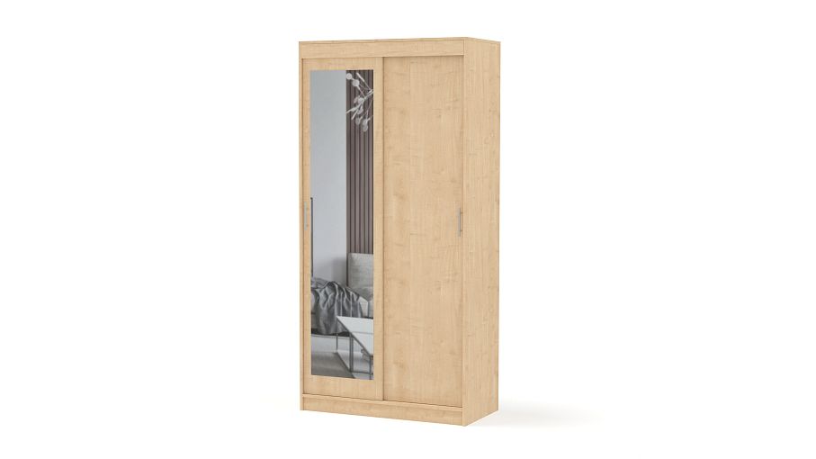 Шкаф-купе СРД-2х дверный с зеркалом BMS - Фото