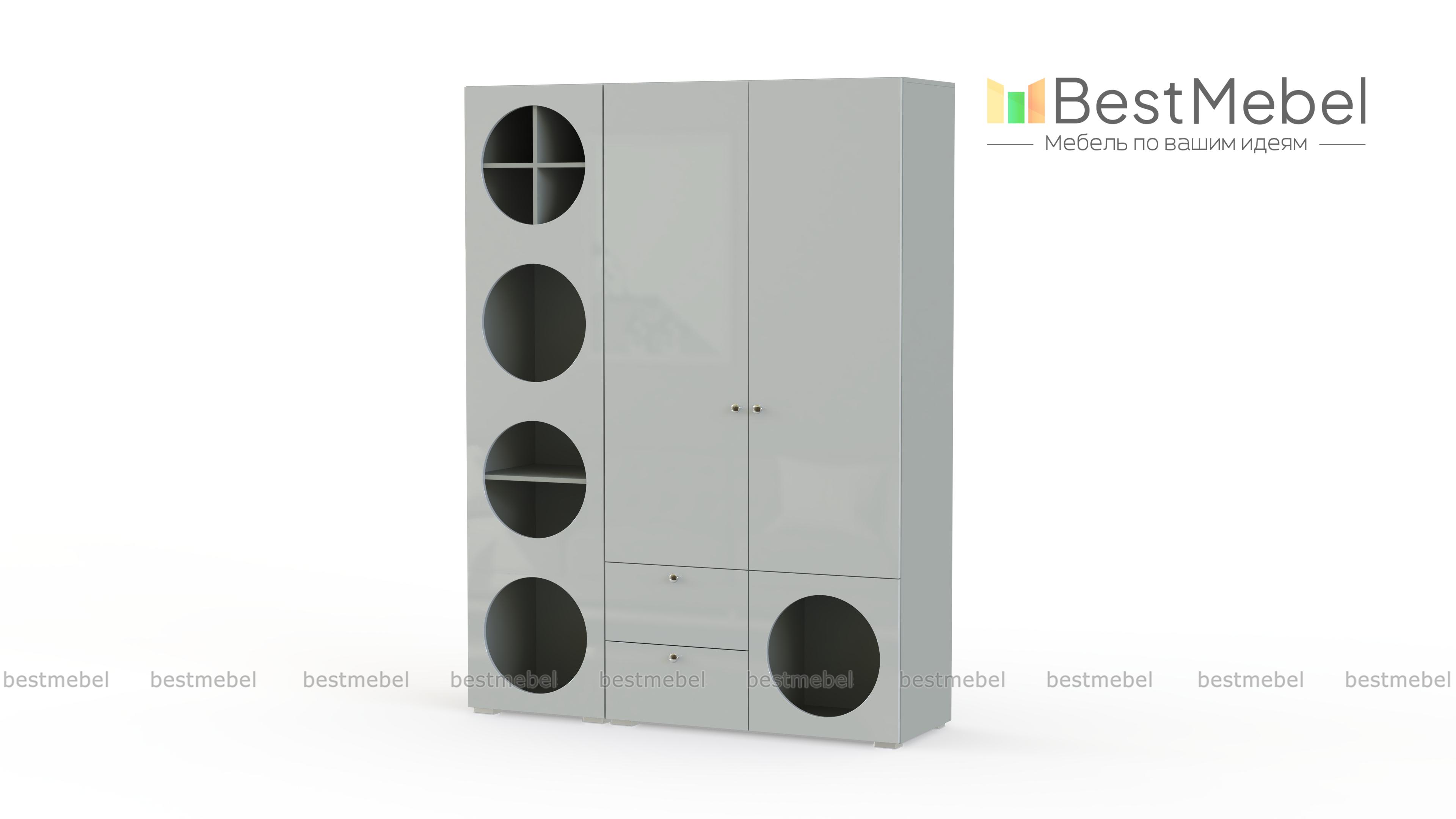 Шкаф распашной Авелин 3 BMS - Фото