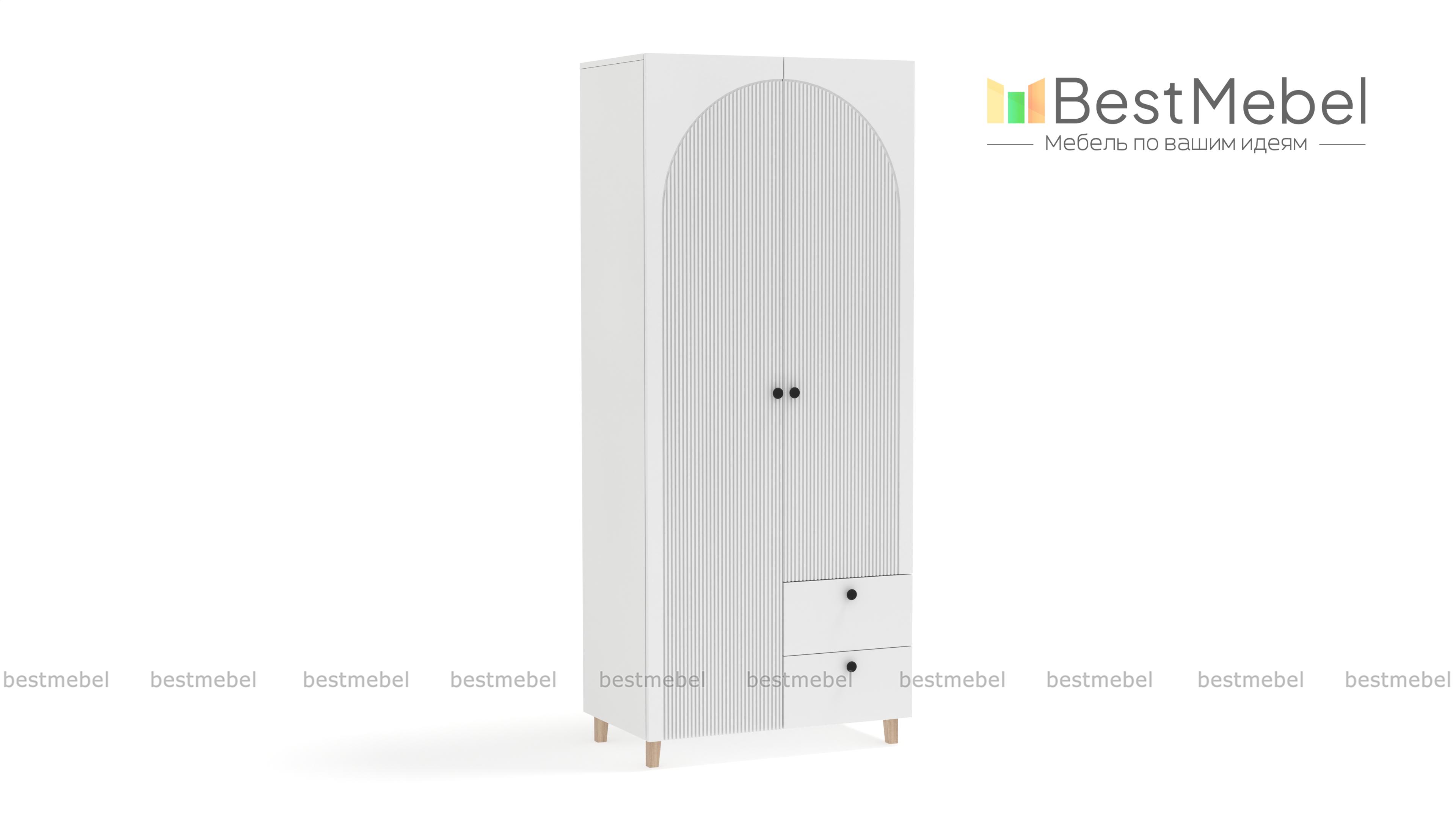 Шкаф распашной Вивьен 3 BMS - Фото