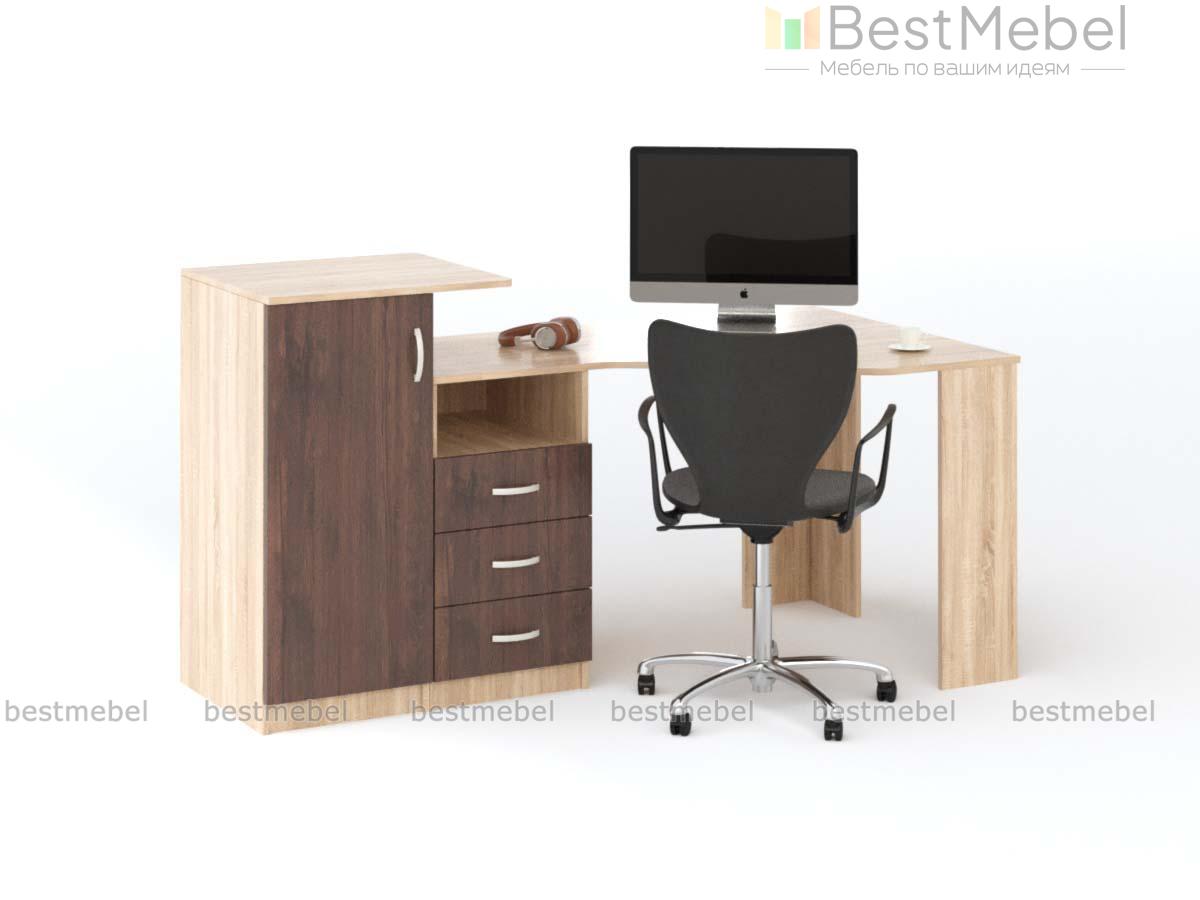 Стол офисный угловой Амалия 3 BMS - Фото