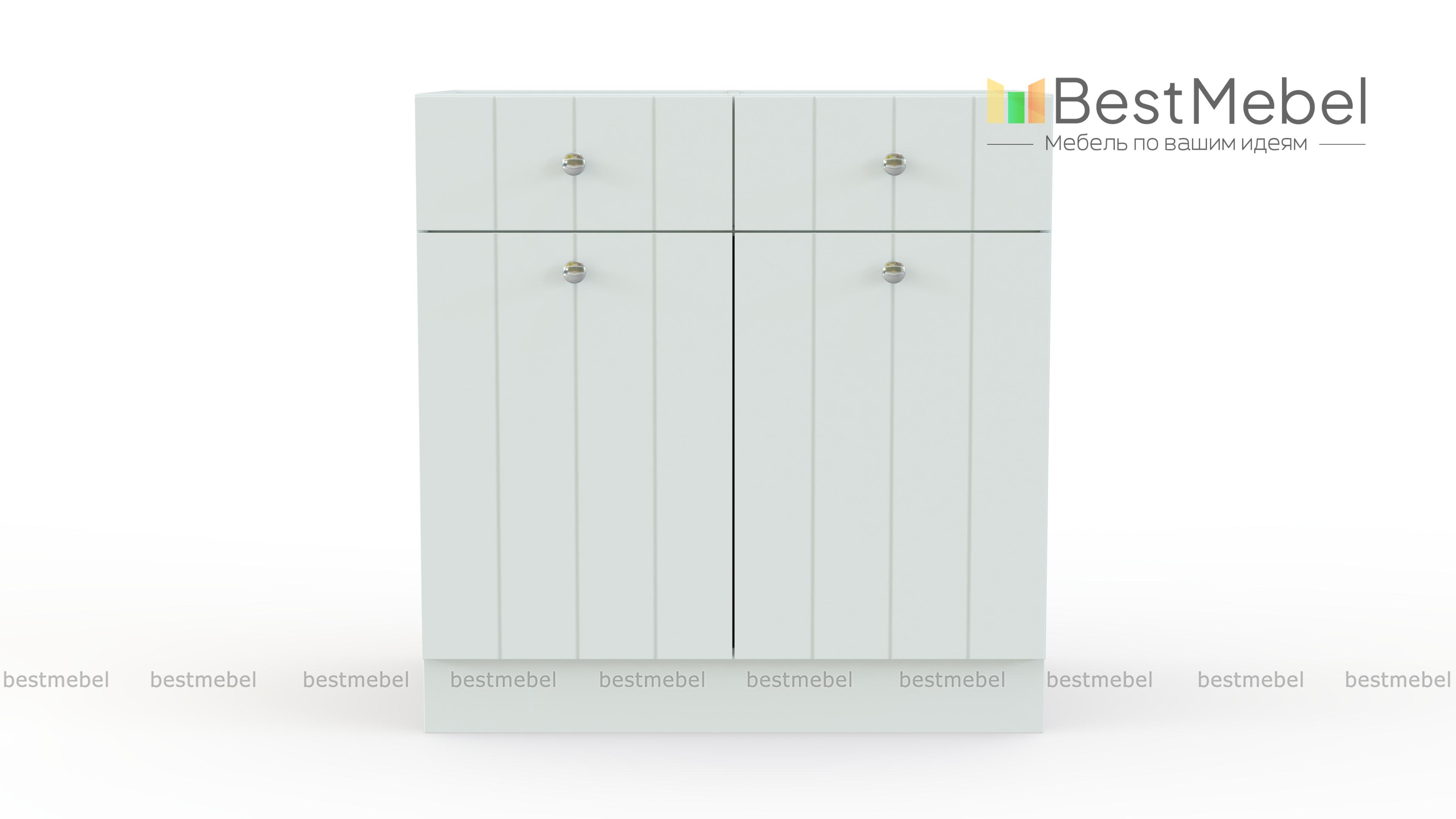 Шкаф нижний с 2-мя дверцами и 2-мя ящиками Прованс BMS - Фото