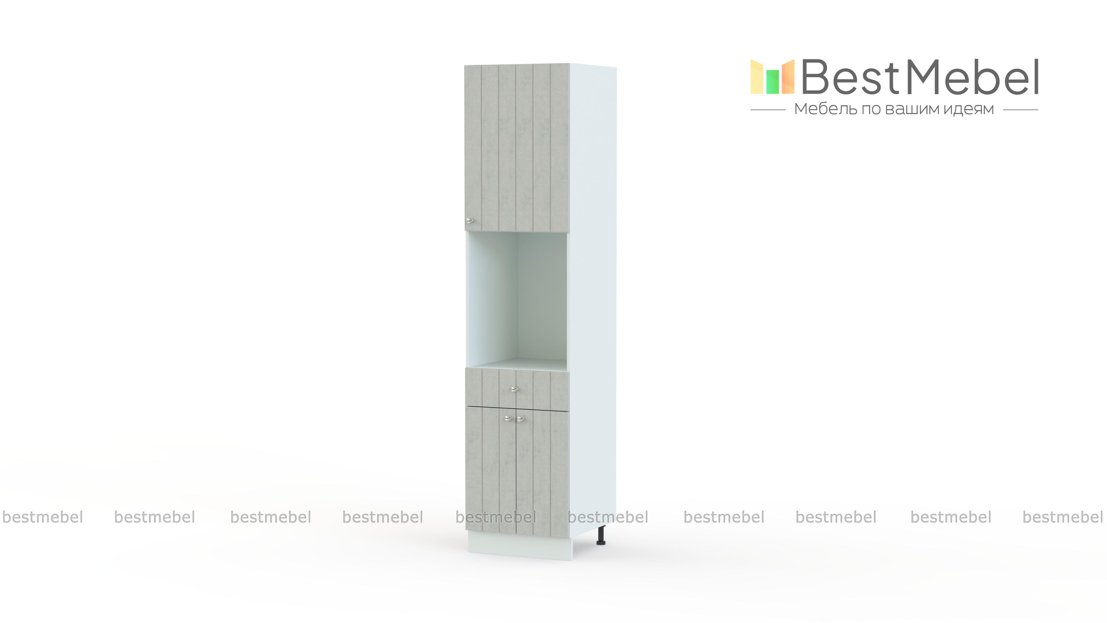 Шкаф пенал с дверцами и 1-м ящиком Прованс BMS - Фото