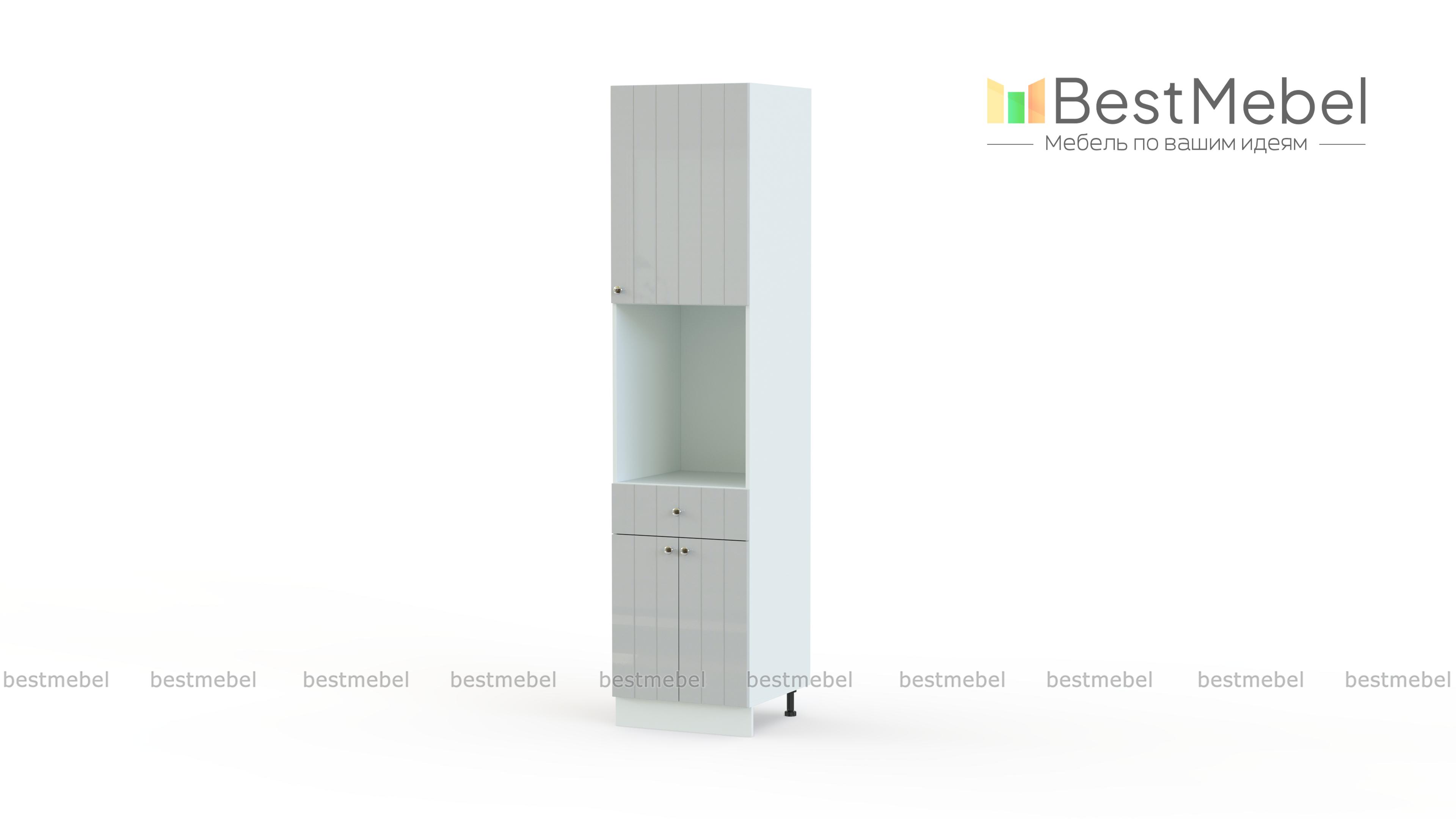 Шкаф пенал с дверцами и 1-м ящиком Прованс BMS - Фото