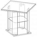 Схема сборки Журнальный стол Смарт MD 748 BMS
