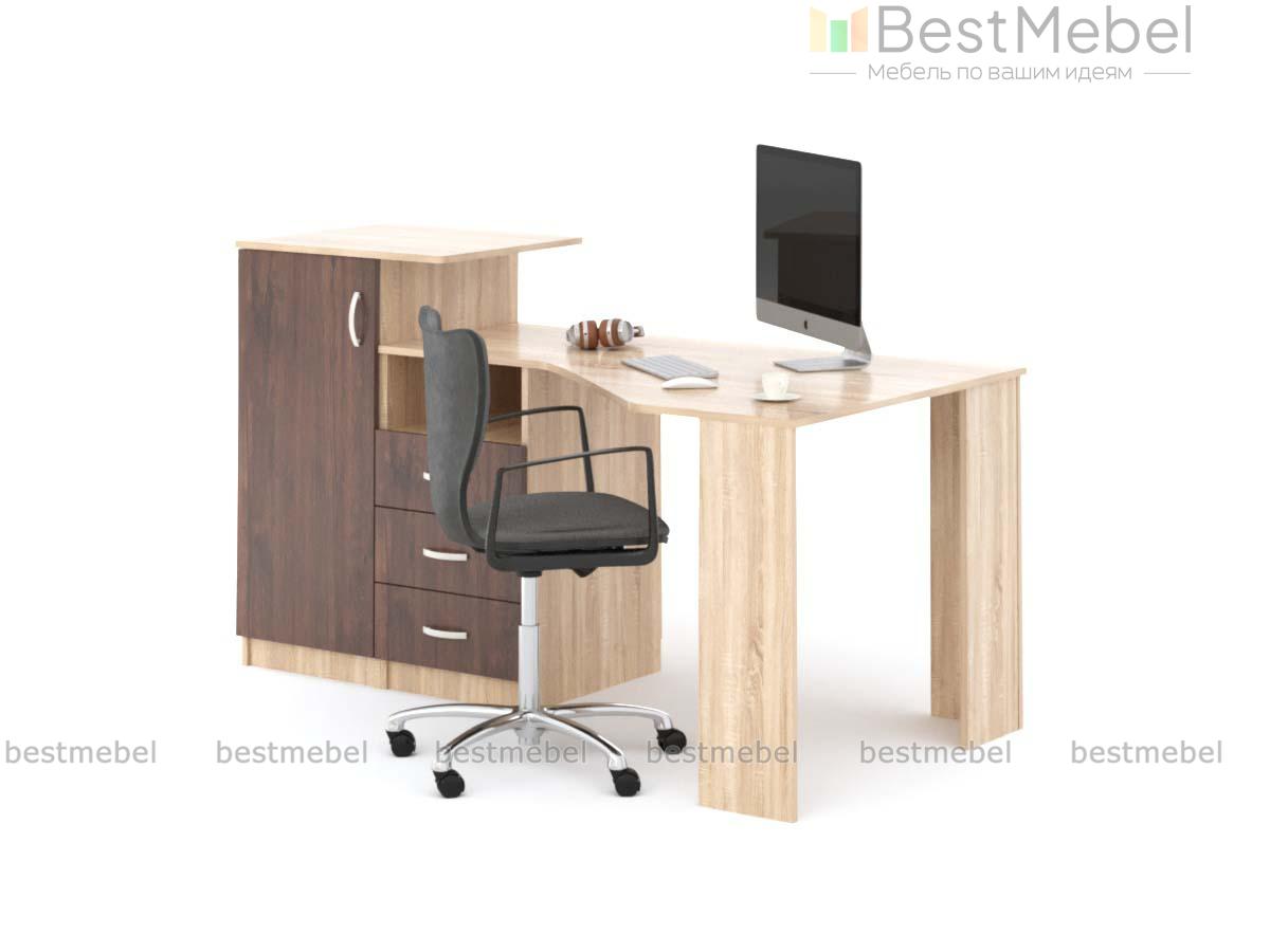 Стол офисный угловой Амалия 3 BMS - Фото