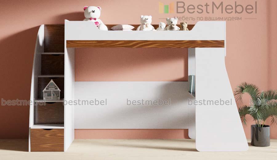 Кровать детская со столом Лакки 11 BMS - Фото