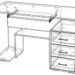 Схема сборки Компьютерный стол СК 18 BMS