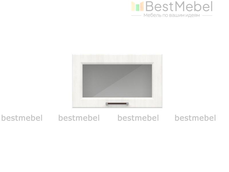 Шкаф верхний горизонтальный остекленный Европа BMS - Фото