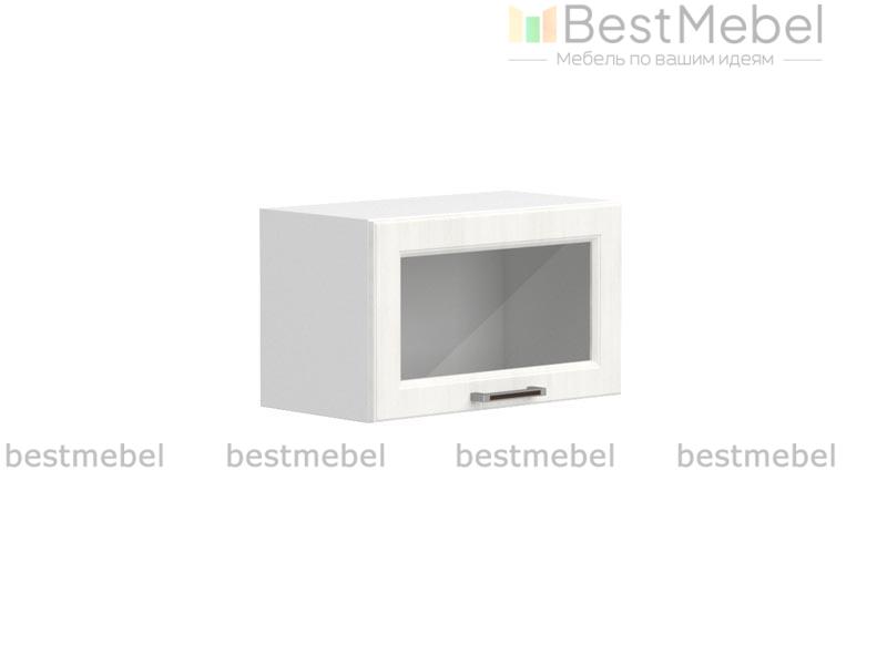 Шкаф верхний горизонтальный остекленный Европа BMS - Фото