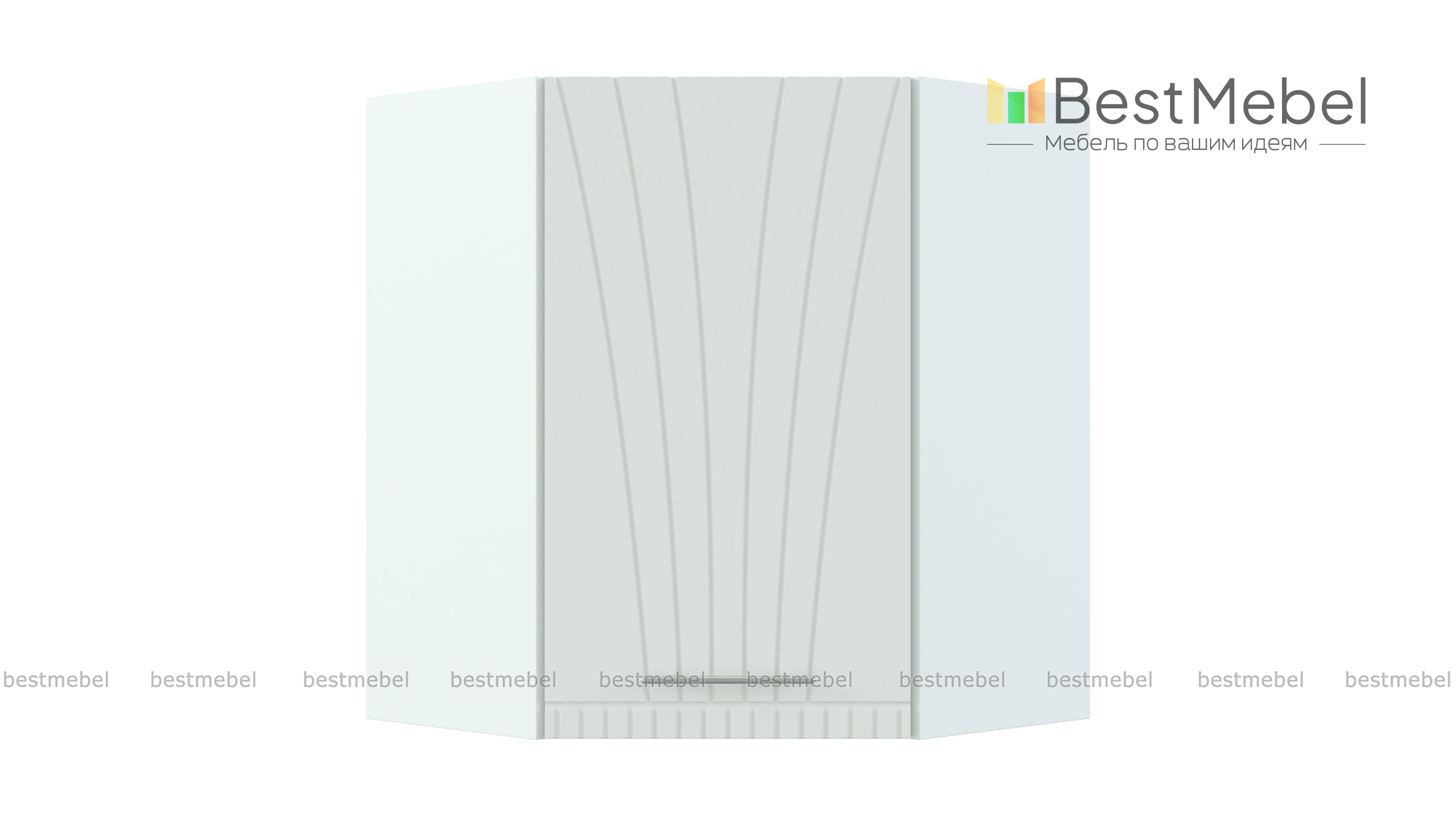 Шкаф навесной угловой Паллада BMS - Фото