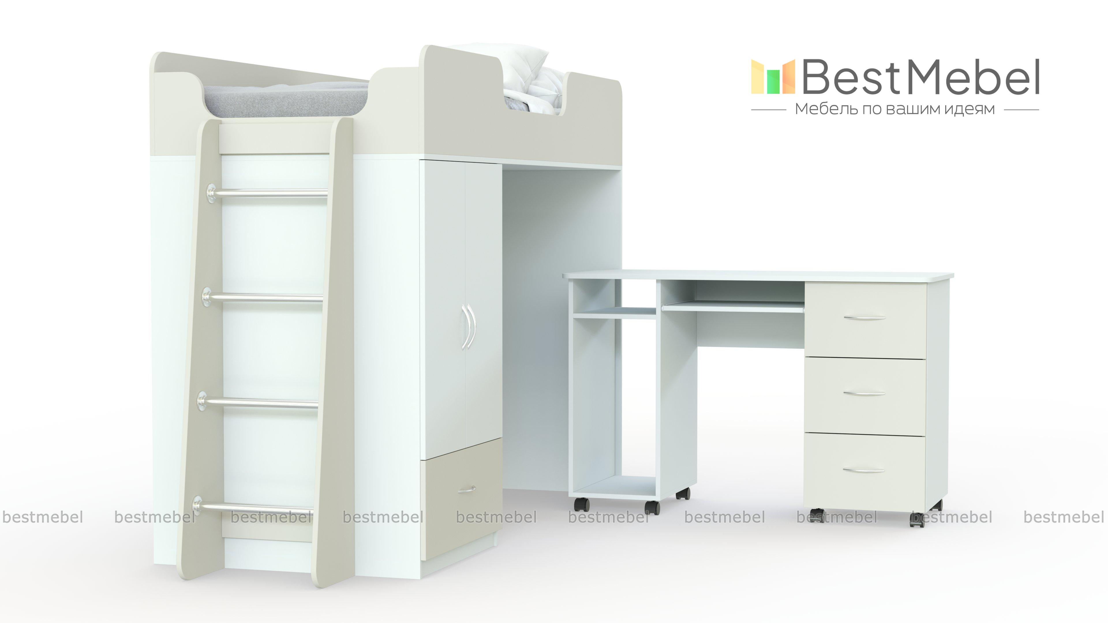 Кровать-чердак Миф 3 BMS - Фото