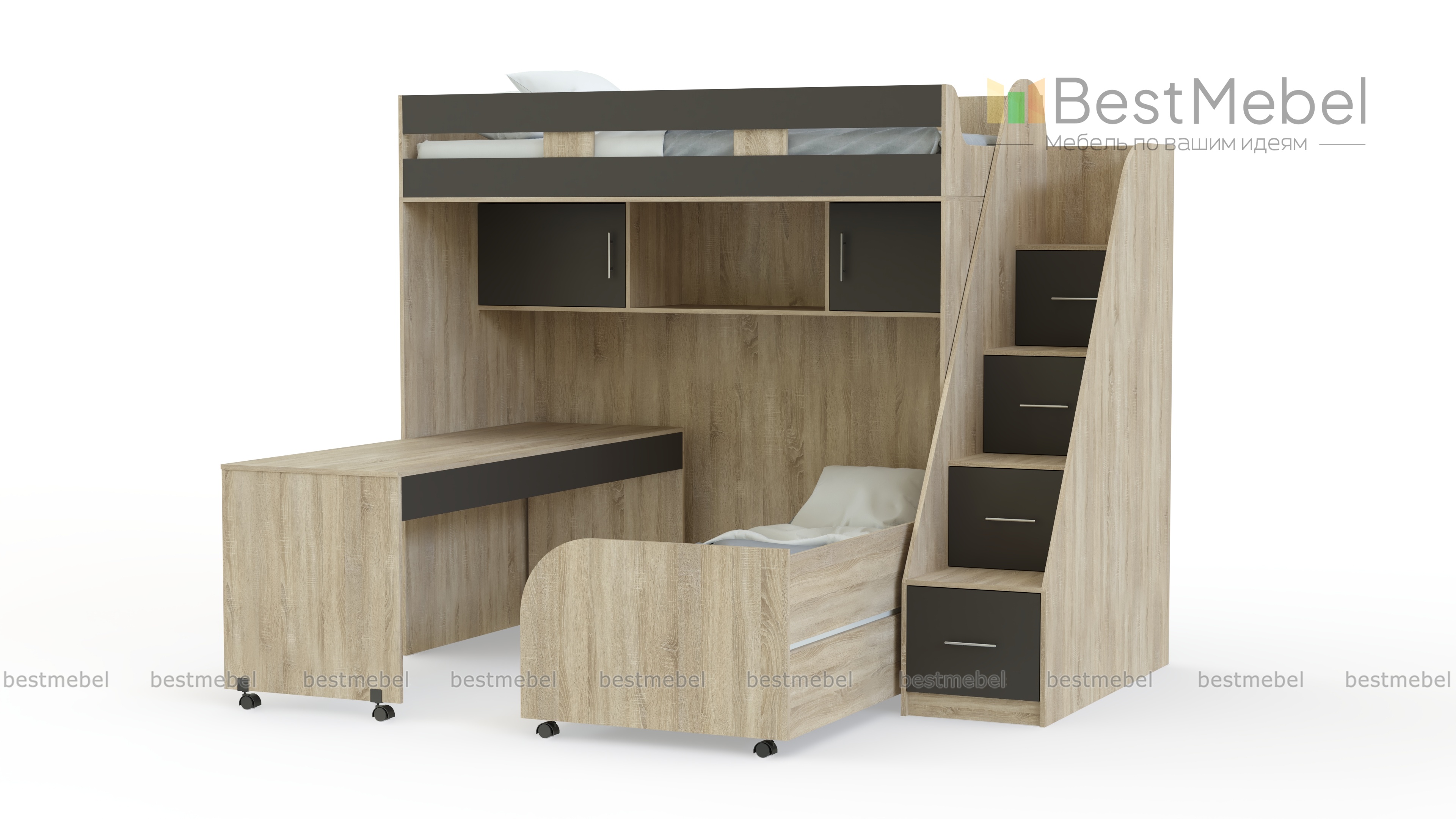 Детская кровать Минима КД-136 BMS