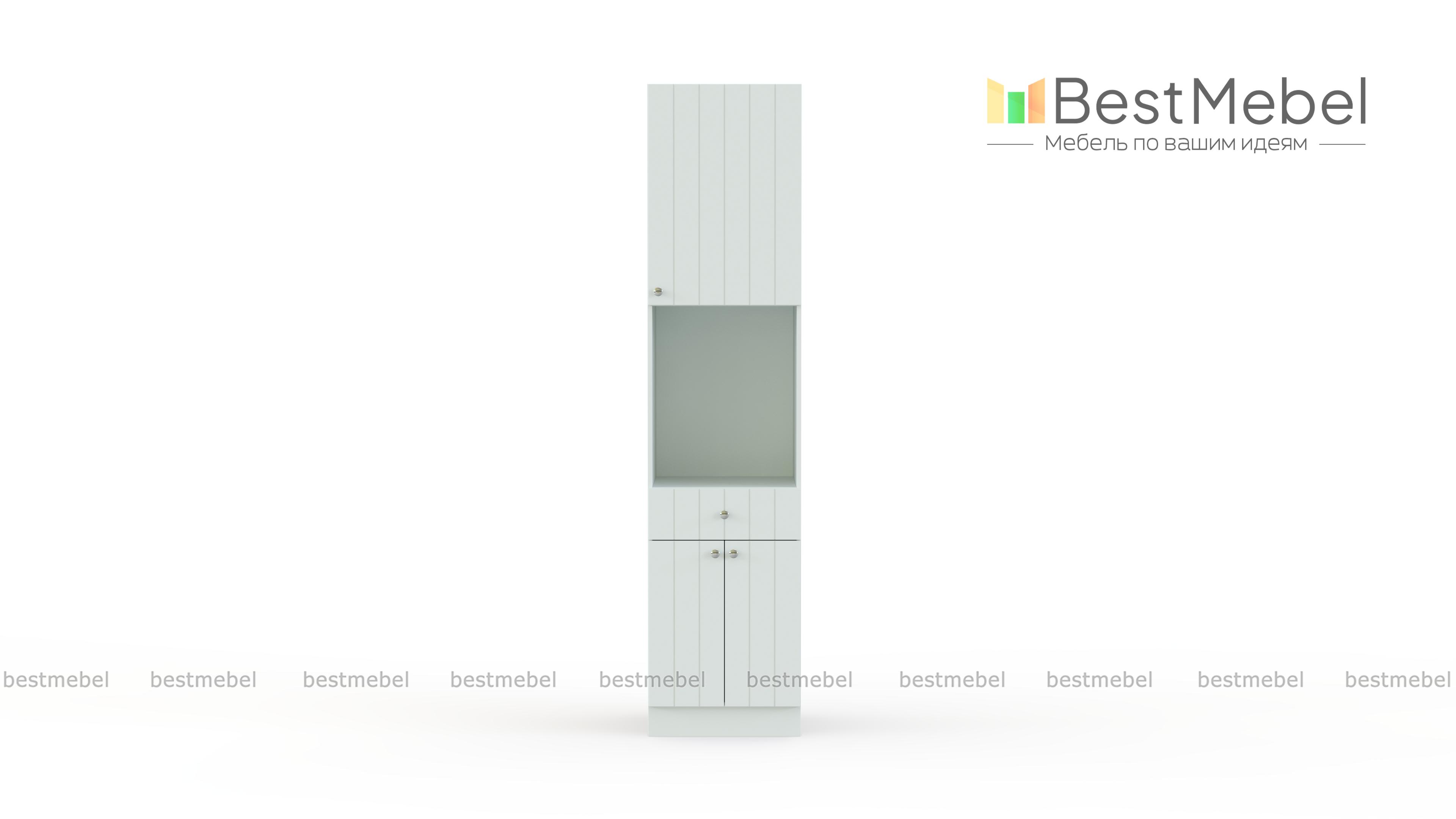 Шкаф пенал с дверцами и 1-м ящиком Прованс BMS - Фото