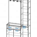 Схема сборки Прихожая Валерия-1 BMS